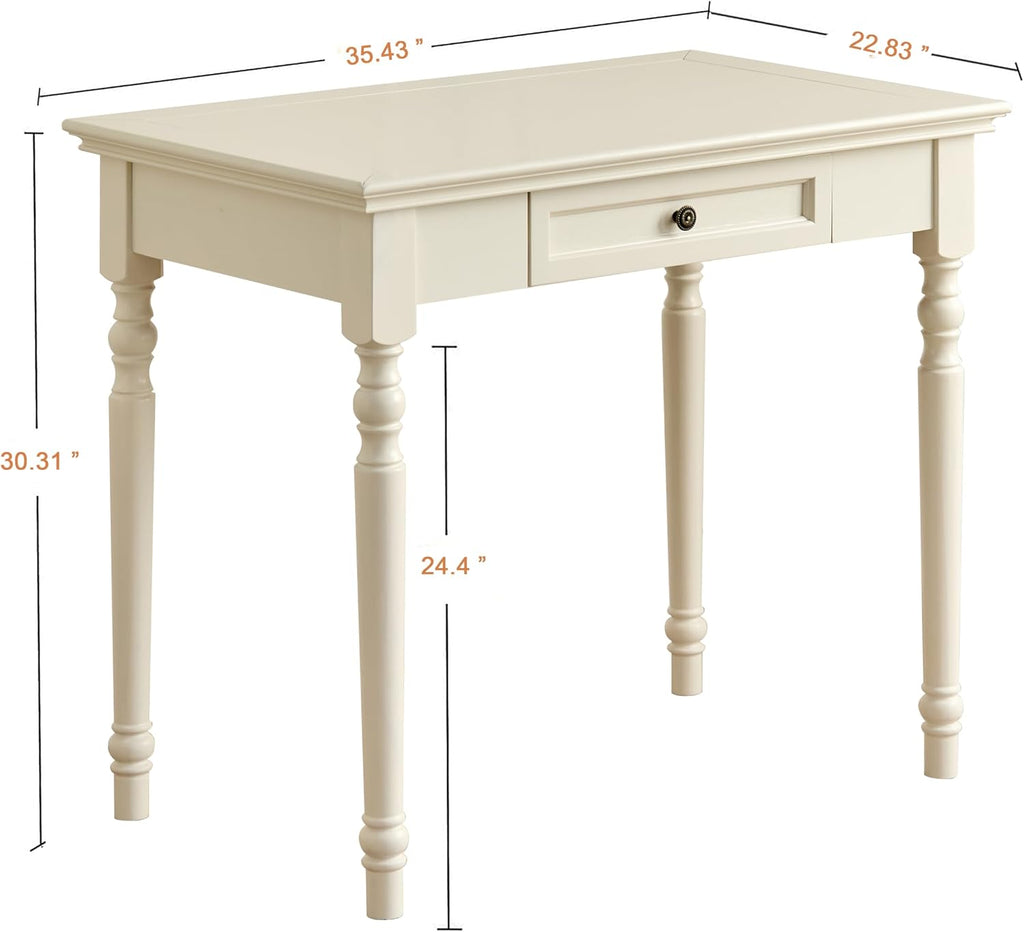 White French Country Wooden Writing Desk