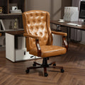 Brown Retro Wingback Office Chair