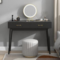 Black Drawer Wooden Writing Vanity Desk