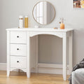 White Drawer Makeup Vanity Desk