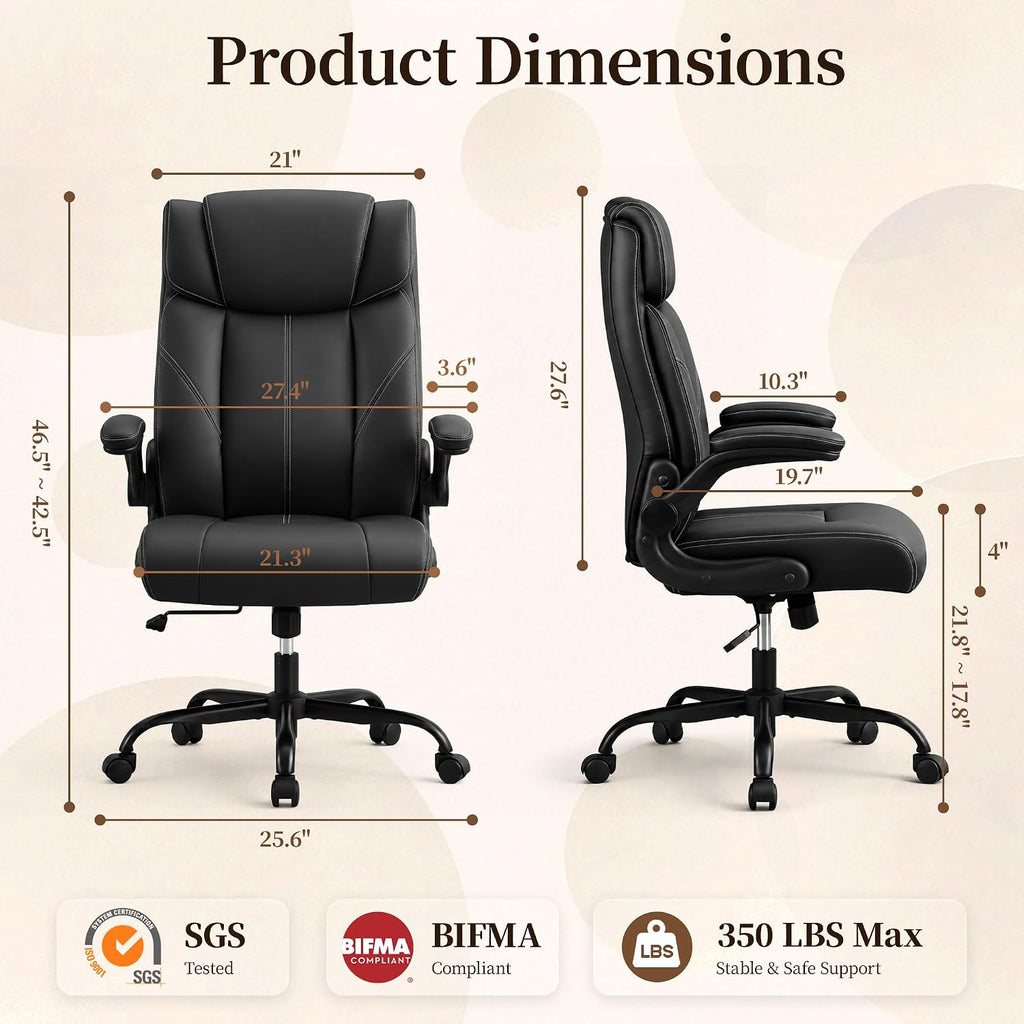 Black Rocking Ergonomic Office Chair
