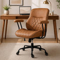 Brown Mid Century Ergonomic Office Chair