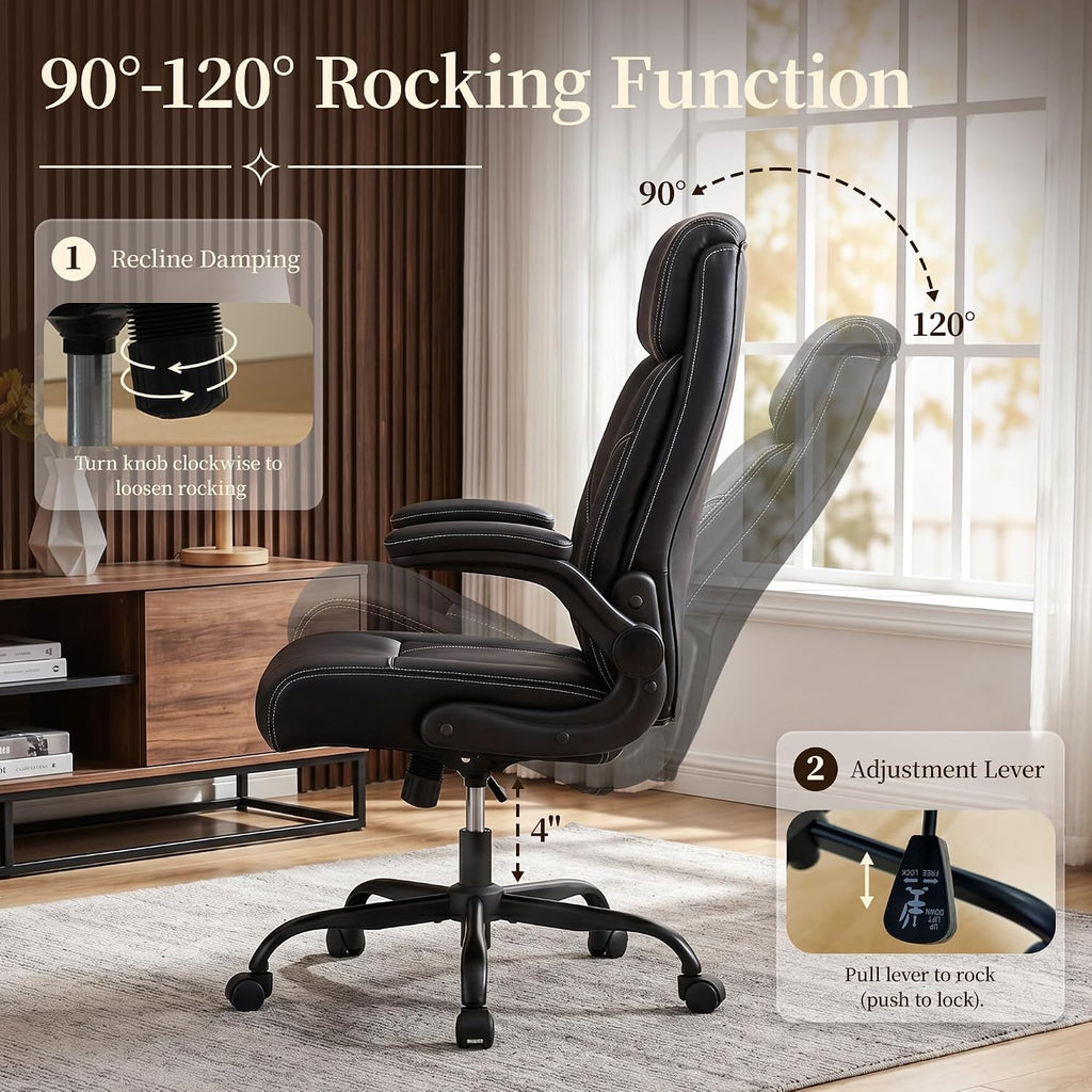 Black Rocking Ergonomic Office Chair